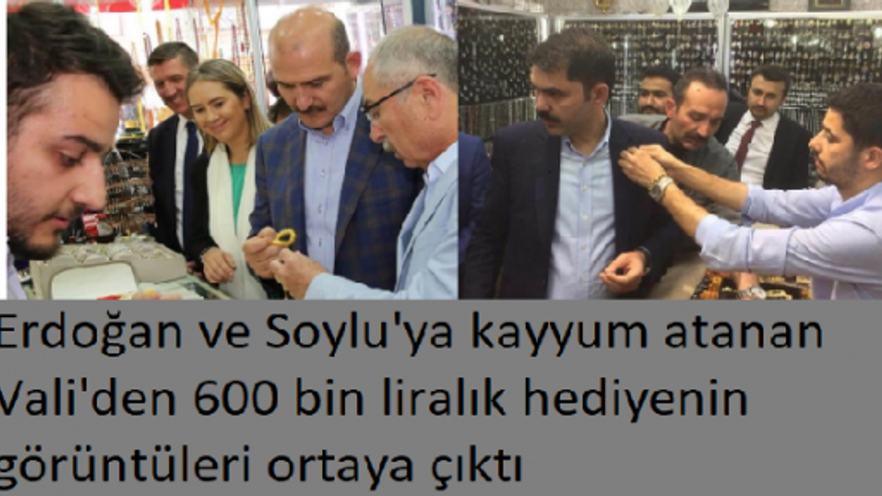 Kayyum atanan Vali'den AKP'li bakanlara hediyenin görüntüleri: İlgili bakanlar belgeler hakkında konuşmuyor