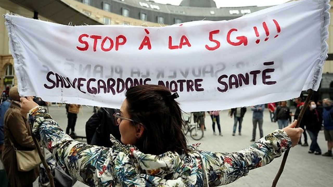 Belçika'da ''5G teknolojisini durdur' gösterisi düzenlendi