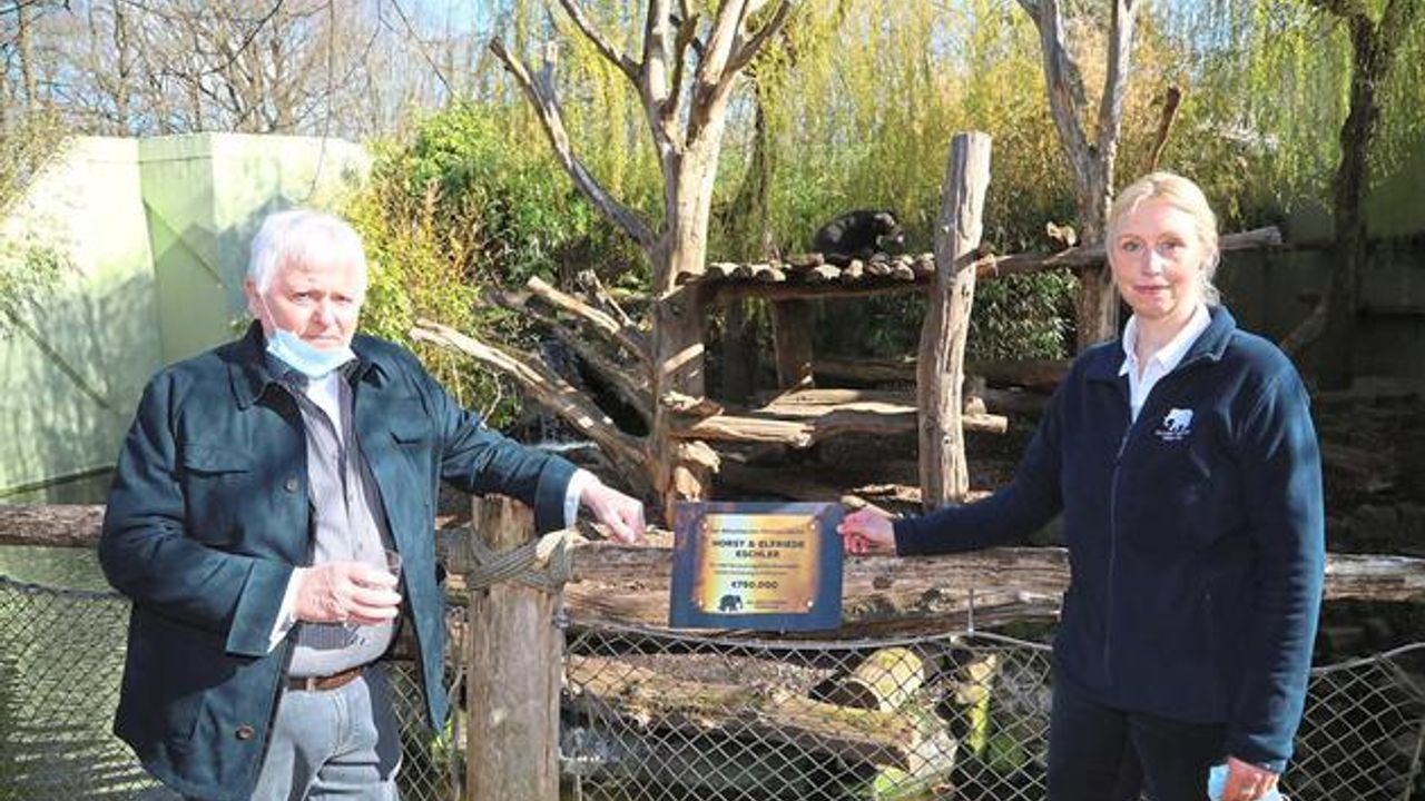 Hayvanat bahçesine 750 bin euro bağışladı