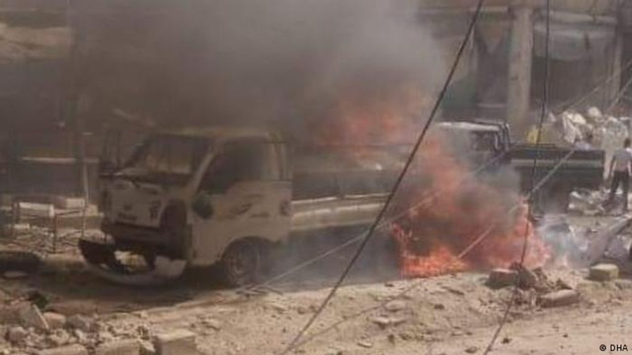 Afrin'de bombalı araçla saldırıda altı kişi hayatını kaybetti