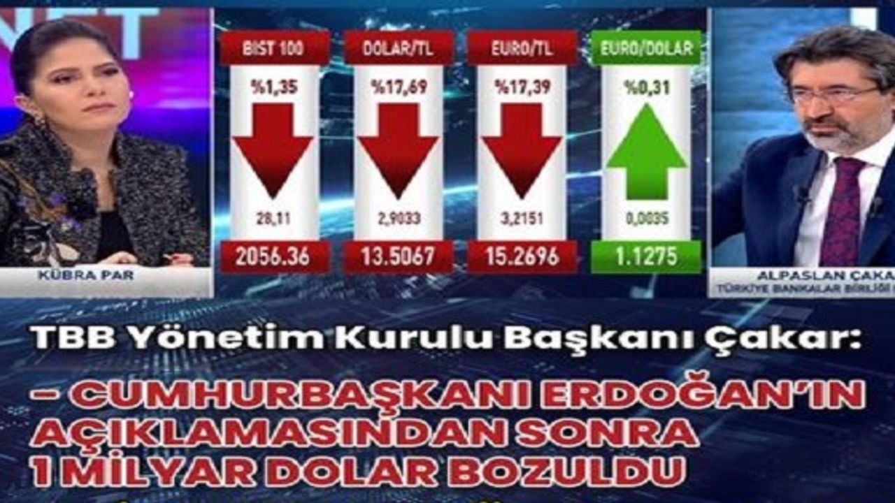 "Erdoğan’ın açıklaması sırasında 1 milyar dolar satıldı"