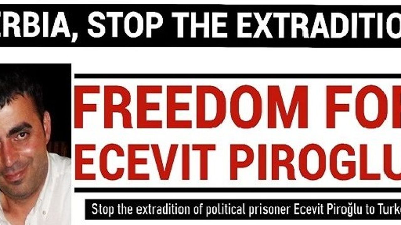 Sırbistan'da tutuklu Ecevit Piroğlu için Brüksel'de gösteri