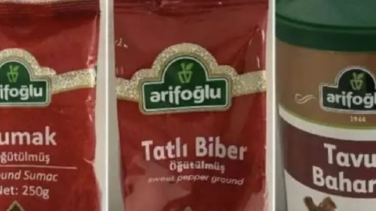Türk malı baharat ürünleri kanserojen nedeniyle toplatıldı