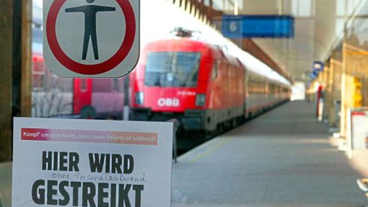  Avusturya: Demiryolları çalışanlarından grev kararı