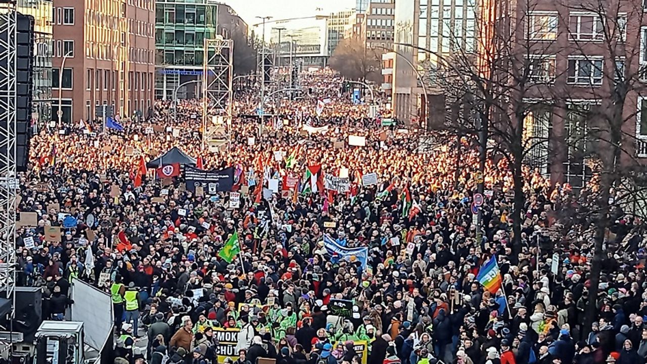 Hamburg: On binler ırkçılığı ve AfD'yi protesto etti