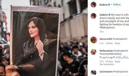 Shakira: Kalbim, İranlı kadın ve kız öğrencilerle beraber