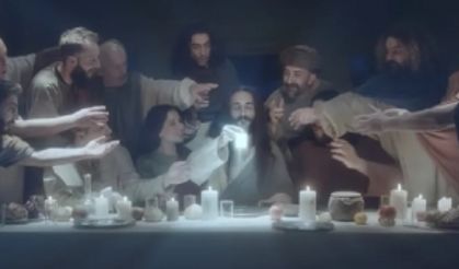 Almanya'da Hz. İsa'lı rakı reklamı