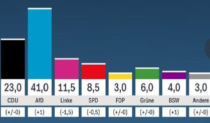 Saksonya-Anhalt’ta AfD açık ara önde: CDU kan kaybediyor