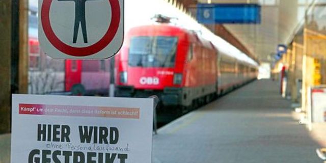  Avusturya: Demiryolları çalışanlarından grev kararı