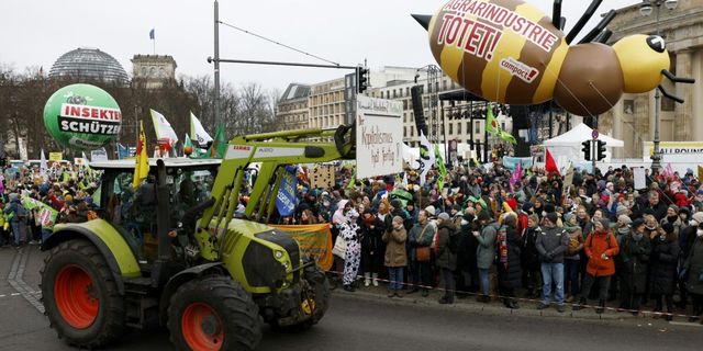 Berlin: Hükümetin tarım politikası protesto edildi