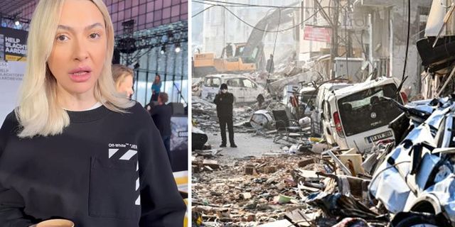Hollanda: Hadise, depremzedeler için yardım topladı