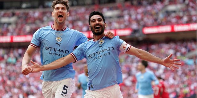 İlkay Gündoğan, Manchester City'ye kupayı getirdi!