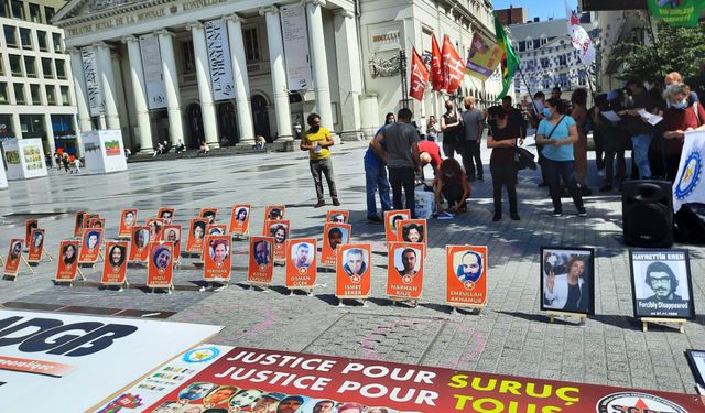 Brüksel'de "Suruç için adalet herkes için adalet” eylemi