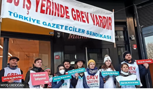 BBC İstanbul Bürosu’nda çalışan gazeteciler greve çıktı