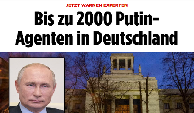 Bild yazdı: Putin'in Almanya'da 2 bine yakın casusu var