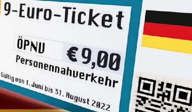Almanya: '9 Euro'luk aylık bilet' satışı Haziran'da başlıyor