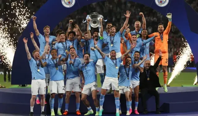 Şampiyonlar Ligi kupasını Manchester City kazandı