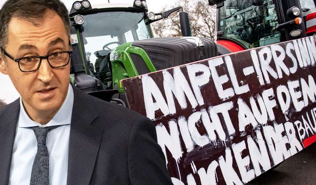 Alman çiftçiler Tarım Bakanı Özdemir'i yuhaladı