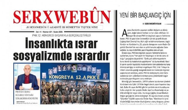 PKK'nin silah bırakma kararı sonrası Serxwebûn yayın hayatına son verdi