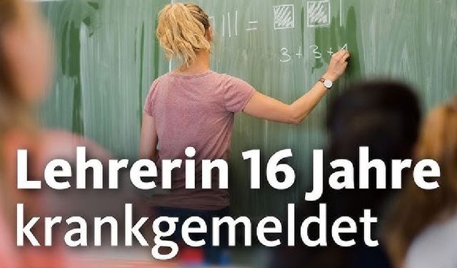 Almanya'da skandal: 16 yıldır raporlu öğretmen maaş almaya devam etmiş