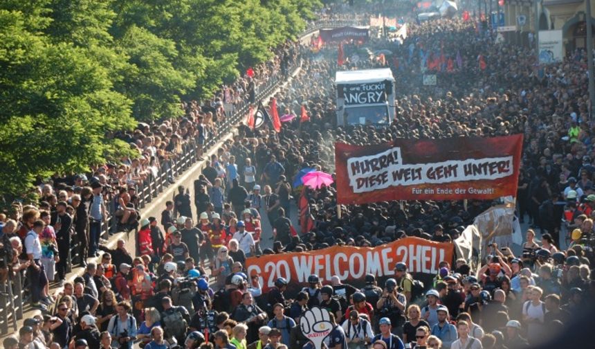 G20 zirvesi 2017- Hamburg: Protesto yürüyüşü