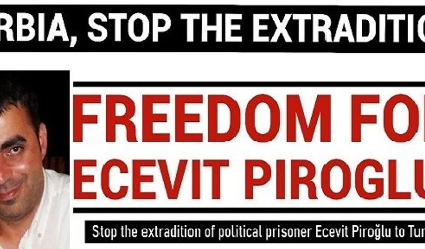 Sırbistan'da tutuklu Ecevit Piroğlu için Brüksel'de gösteri
