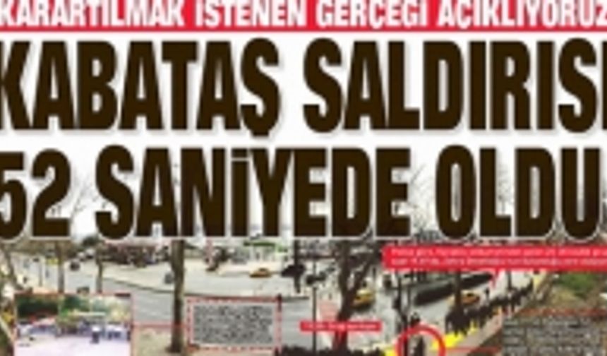 Sabah gazetesinin Kabataş yalanı görüntüleri