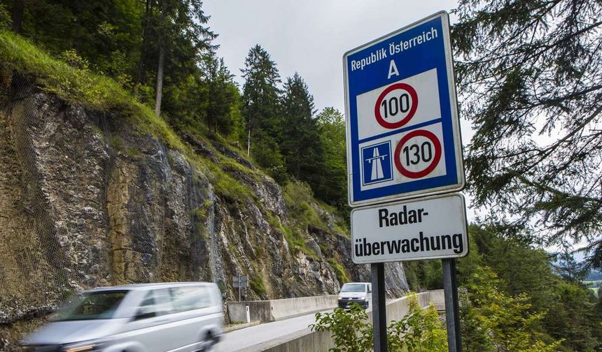 Avusturya hız sınırını aşan arabaya el koyacak