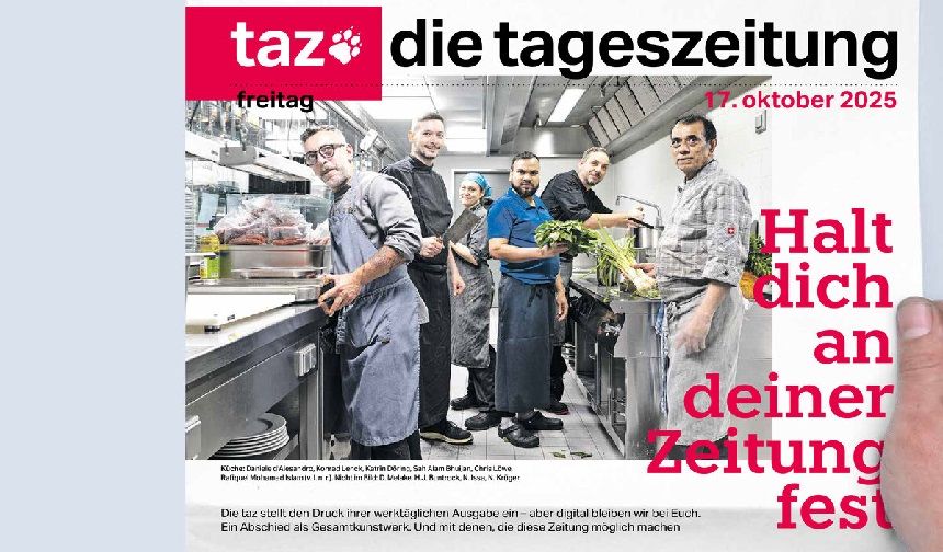 Taz günlük basılı yayına son verdi: “Krizde değiliz, zamanın ruhuna uyum sağlıyoruz”