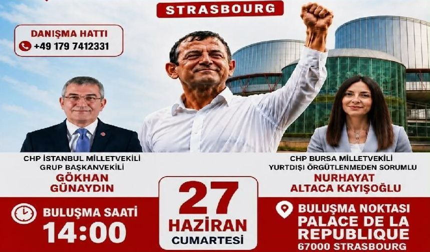 CHP Yurtdışı Birlikleri'nden AİHM önünde demokrasi mitingi çağrısı