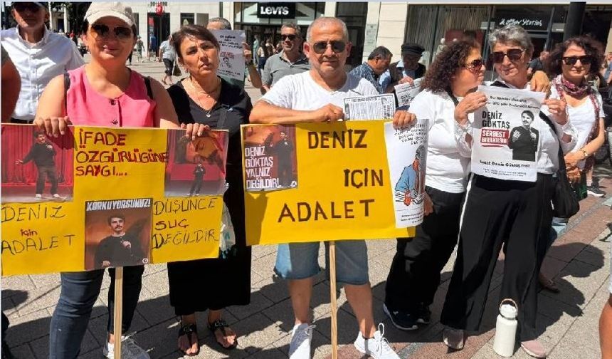 Almanya'da Deniz Göktaş'a Özgürlük Çağrısı