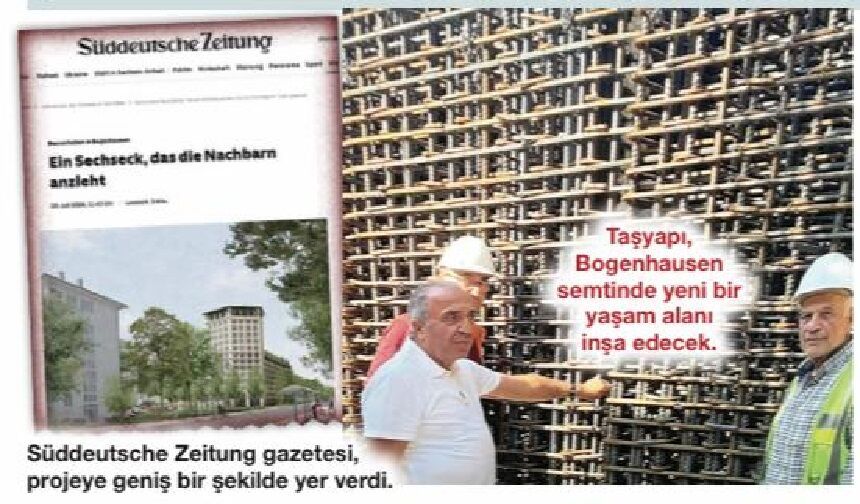 Taşyapı, Münih’te 44 metrelik kule ve 250 konutluk mahalle planlıyor